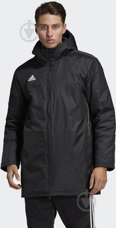 Куртка Adidas CORE18 STD JKT CE9057 р.S чорно-біла - фото 3