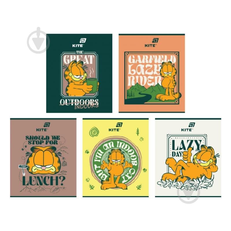 Тетрадь Garfield 48 лист. клетка GF26-259 KITE - фото 1