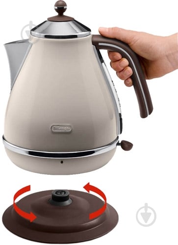 ВІТРИНА! Електрочайник Delonghi KBOV2001.BG Icona Vintage - фото 4
