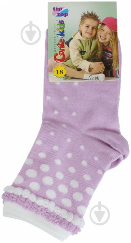 Носки детские для девочек Conte-Kids TIP-TOP 192 р.18 сиреневый - фото 1