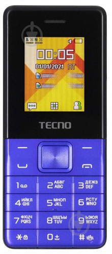 Мобільний телефон Tecno T301 2SIM blue 4895180778698 - фото 1