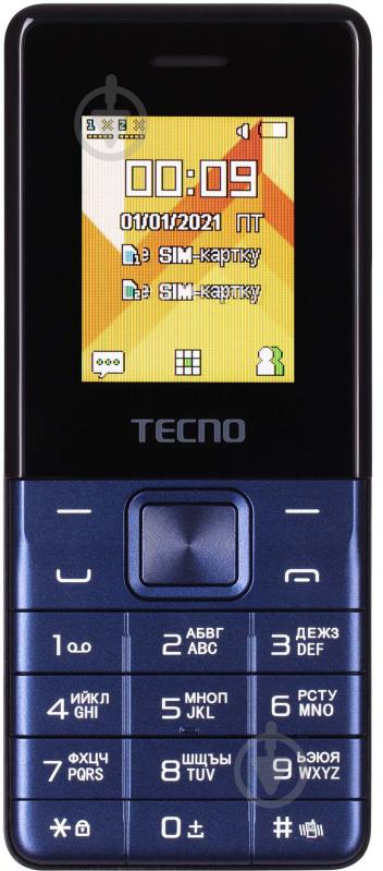 Мобільний телефон Tecno T301 2SIM deep blue 4895180778681 - фото 1