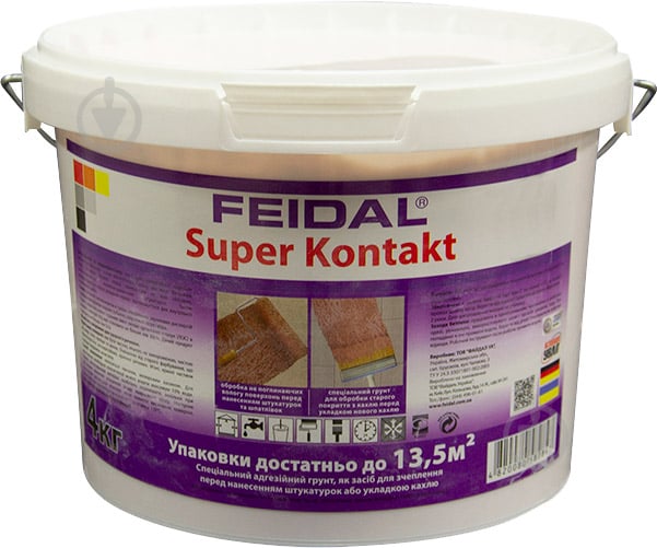 Ґрунтовка адгезійна Feidal Super Kontakt 4 кг - фото 1