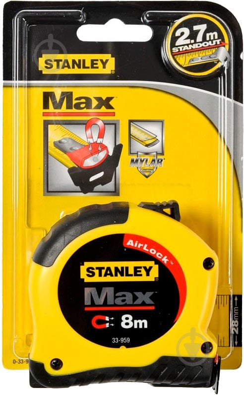 Рулетка Stanley Max 0-33-959 8  м x 28  мм - фото 2