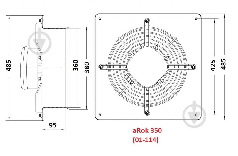 Вентилятор канальный AirRoxy aRok 350 01-114 - фото 9