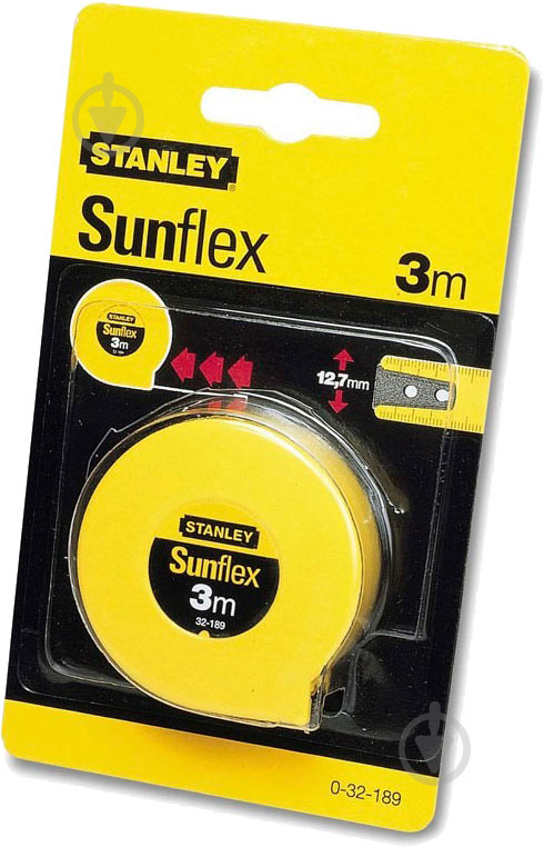 Рулетка Stanley Sunflex 0-32-189 3  м x 12,7  мм - фото 2