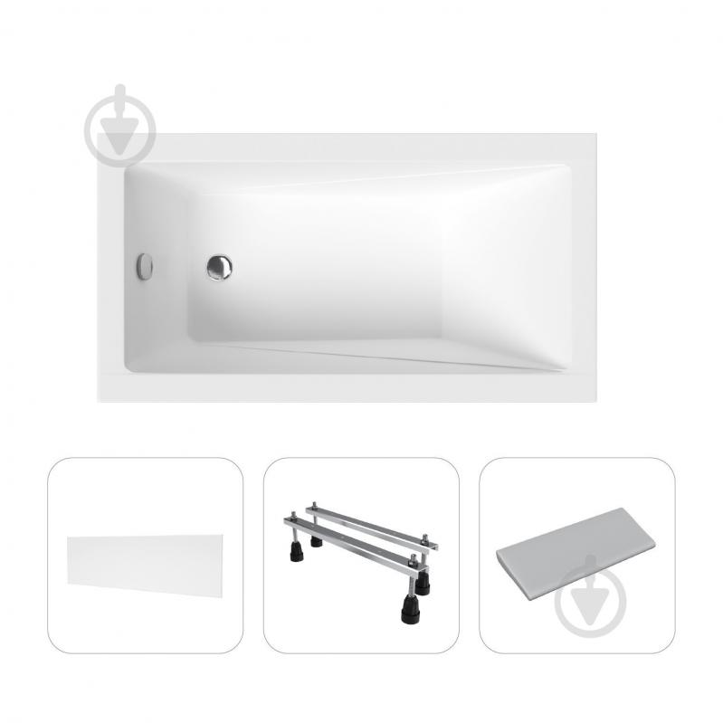 Ванна акриловая Helmken Rivana 132S7472P7 129,5х69,5 см комплект 4 в 1 - фото 1 Ванна акриловая Helmken Rivana 132S7472P7 129,5х69,5 см комплект 4 в 1 - фото 1