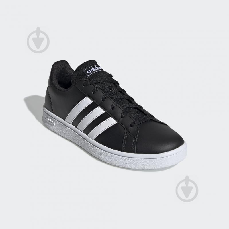 Кроссовки женские демисезонные Adidas GRAND COURT BASE EE7482 р.36 2/3 черно-белые - фото 4