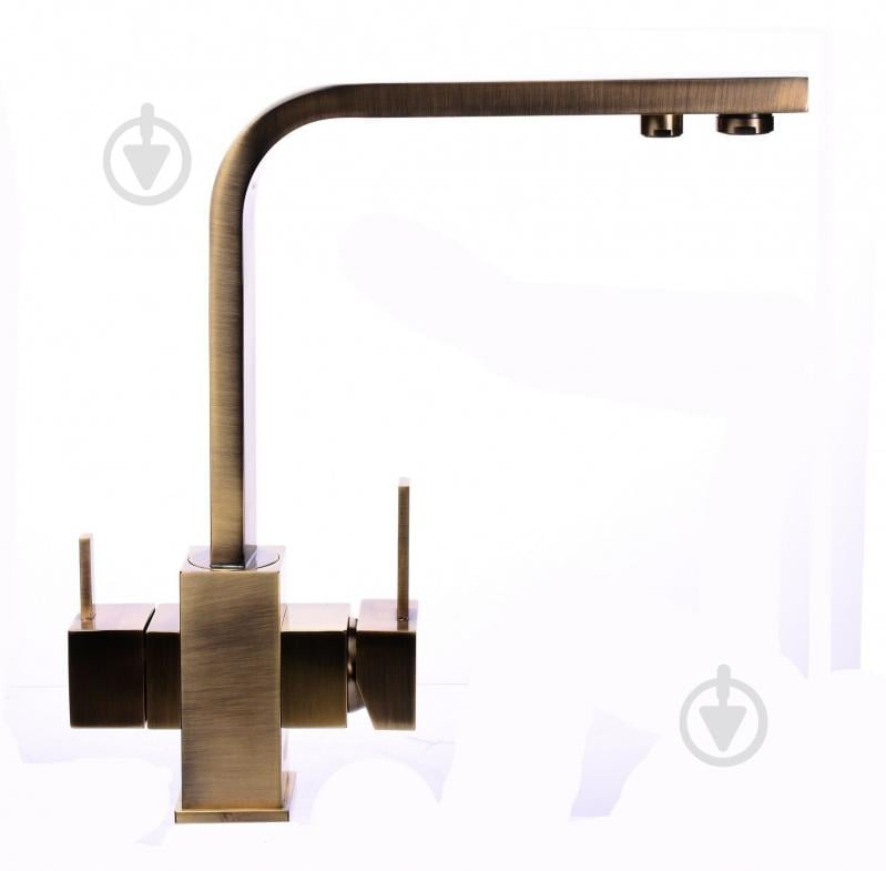 Змішувач для кухні Globus Lux GLLR-0111-9-BRONZE - фото 2