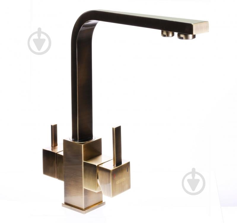 Змішувач для кухні Globus Lux GLLR-0111-9-BRONZE - фото 3