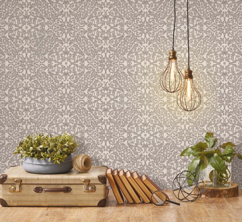 Обои виниловые горячего тиснения Sintra Belladomo МАРУН 530412 1,06x10,05 м - фото 2