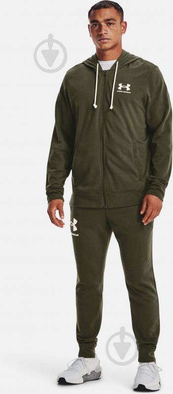 Брюки Under Armour RIVAL TERRY JOGGER 1361642-390 р. 3XL хаки - фото 3