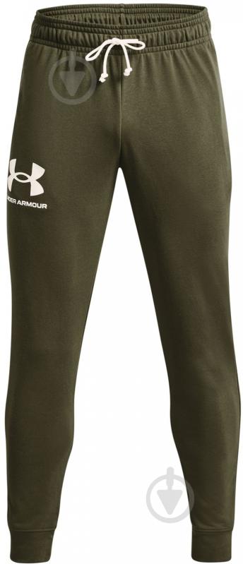 Брюки Under Armour RIVAL TERRY JOGGER 1361642-390 р. 3XL хаки - фото 4