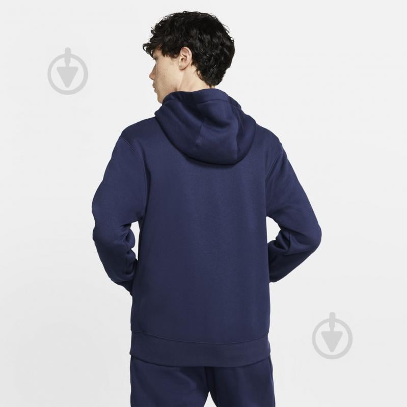 Джемпер Nike M NSW CLUB HOODIE FZ BB BV2645-410 р. S синий - фото 4