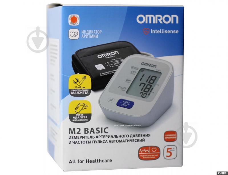 Тонометр Omron M2 Basic HEM-7121- ALRU - фото 2