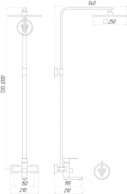 Душевая система Globus Lux SICILIA SBQ-SH-02 - фото 5