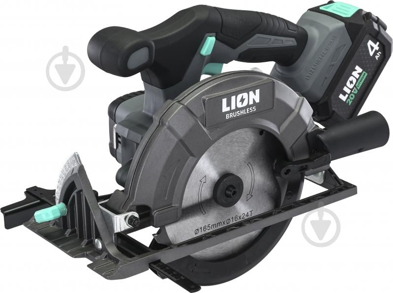 Пила дисковая LION BC1-20BL-165AL с аккумулятором и зарядным устройством - фото 9 Пила дисковая LION BC1-20BL-165AL с аккумулятором и зарядным устройством - фото 9
