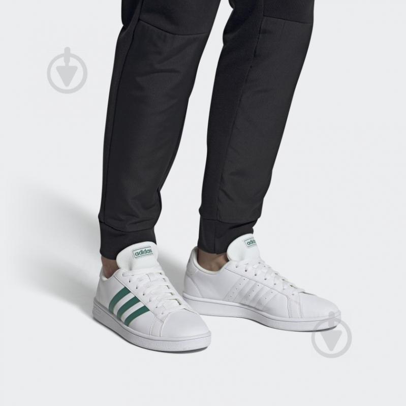 Кроссовки мужские демисезонные Adidas GRAND COURT BASE EE7905 р.40 2/3 белые - фото 2