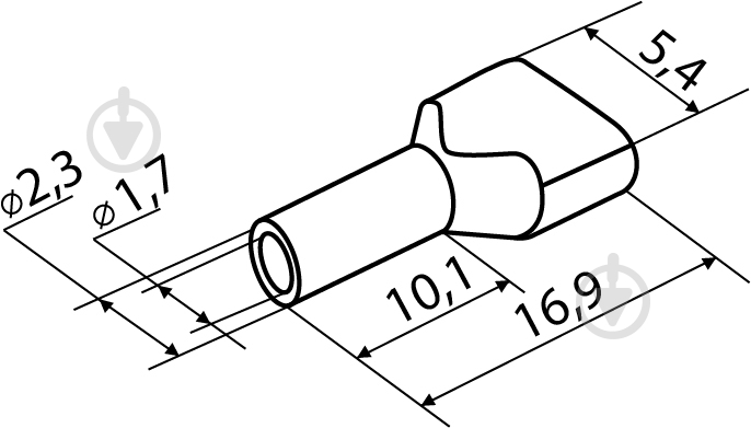 Наконечник втулочный АСКОУКРЕМ ТЕ 1,0-10 100 шт. красный A0060120005 - фото 3