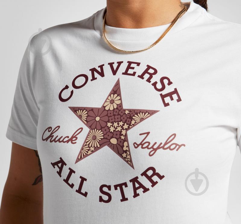 Футболка Converse CHUCK PATCH INFILL TEE 10026049-A01 р.XS белый - фото 3