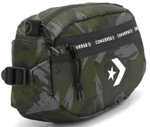 Сумка поясная Converse PAINT CAMO TRANSITION SLING 10026022-A01 хаки - фото 3