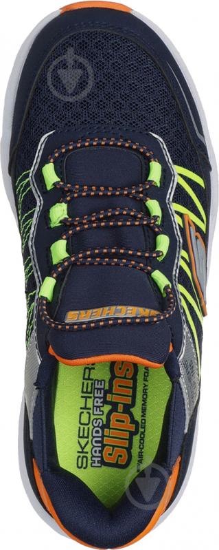 Кроссовки детские демисезонные Skechers TURBO TREAD 403836L NVOR р.33,5 синие - фото 4