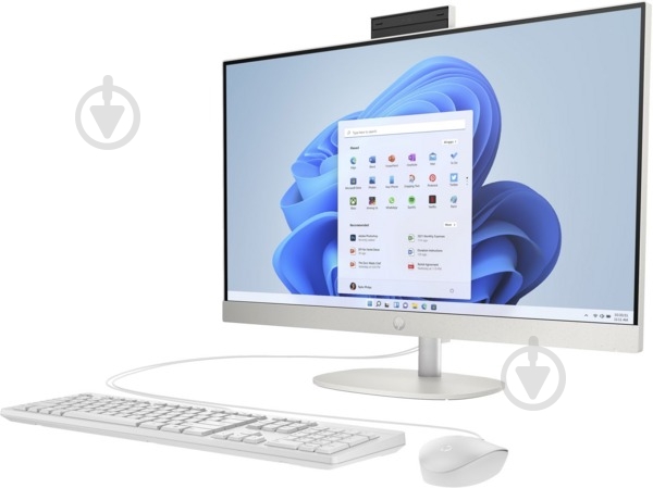 Моноблок HP All-in-One 27" (A45E2EA) white - фото 3