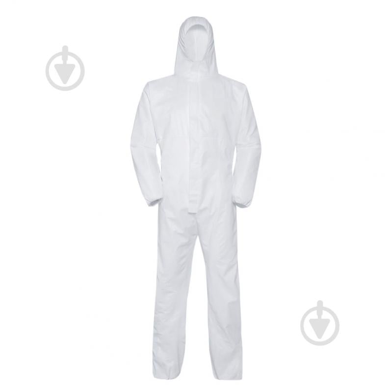 Комбінезон захисний Reis PP+microPE р. XL зріст 5-6 білий - фото 1 Комбінезон захисний Reis PP+microPE р. XL зріст 5-6 білий - фото 1