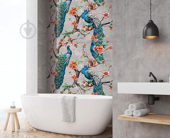 Декор Tiger teide peacocks 75x75 - фото 2