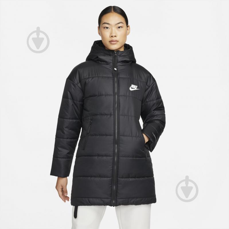 Куртка жіноча Nike W NSW TF RPL CLASSIC HD PARKA DJ6999-010 р.XS чорна - фото 1