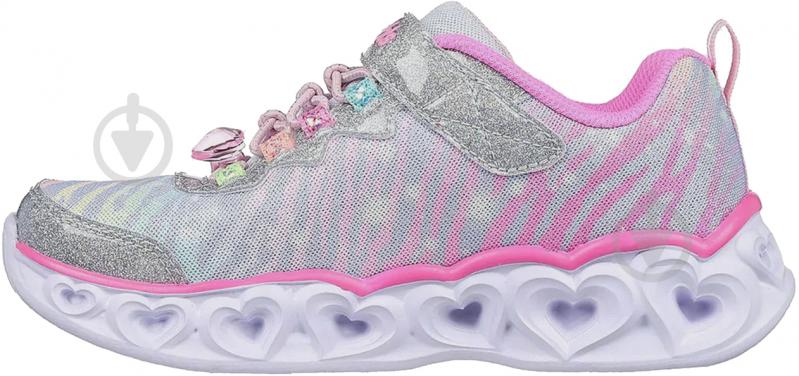 Кроссовки для девочек демисезонные Skechers HEART LIGHTS 302316L SMLT р.32 разноцветные - фото 2