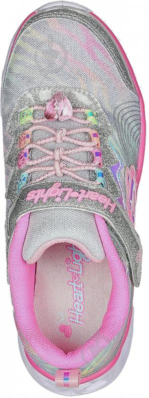 Кроссовки для девочек демисезонные Skechers HEART LIGHTS 302316L SMLT р.32 разноцветные - фото 4