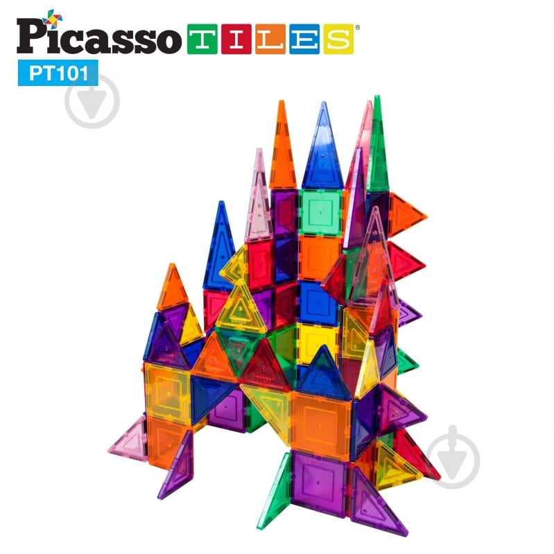 Конструктор магнитный PICASSO TILES 101 деталь PT101 - фото 4
