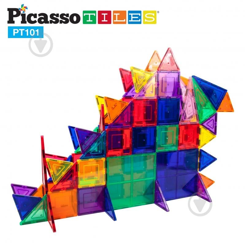 Конструктор магнитный PICASSO TILES 101 деталь PT101 - фото 5