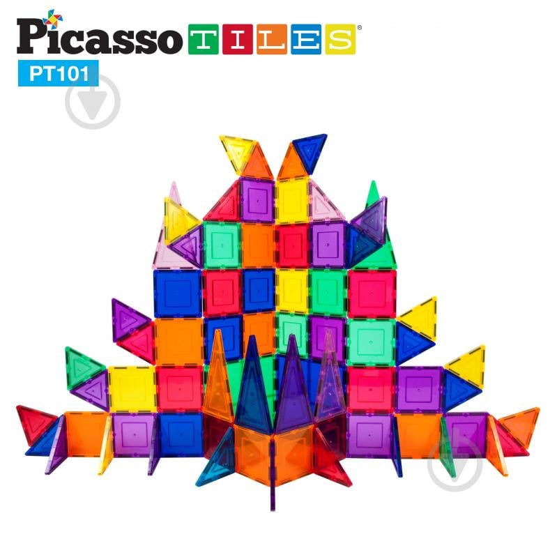 Конструктор магнитный PICASSO TILES 101 деталь PT101 - фото 8