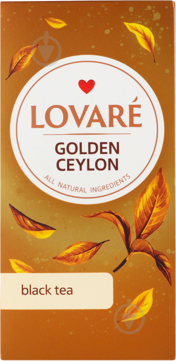 Чай Lovare "Golden Ceylon" пакетований (24x2 г) 24 шт. - фото 1