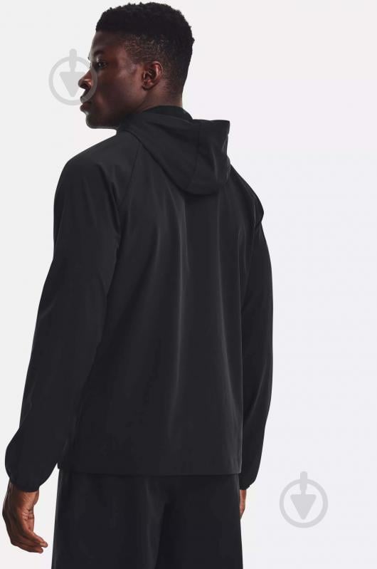 Джемпер Under Armour STRETCH WOVEN WINDBREAKER 1377171-001 р. S чорний - фото 2