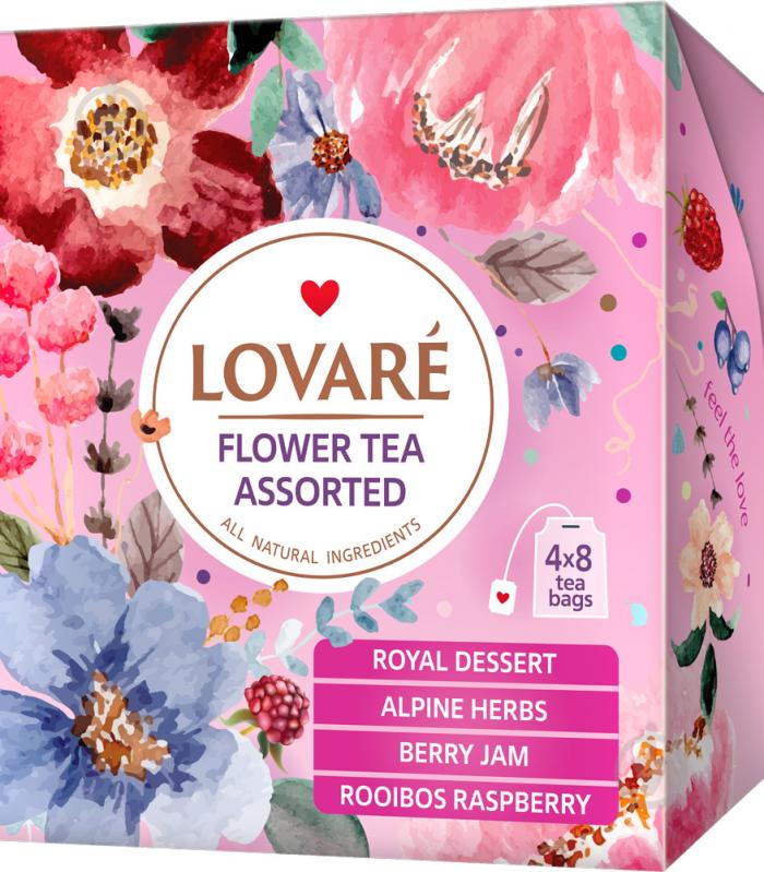 Чай Lovare "Квітковий чай асорті" пакетований (32x1,5 г) 32 шт. - фото 3