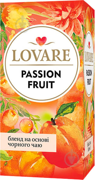 Чай Lovare "Passion fruit" пакетированный (24x2 г) 24 шт. - фото 1