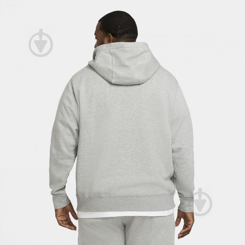 Джемпер Nike M NSW CLUB HOODIE FZ BB BV2645-063 р.3XL серый - фото 16