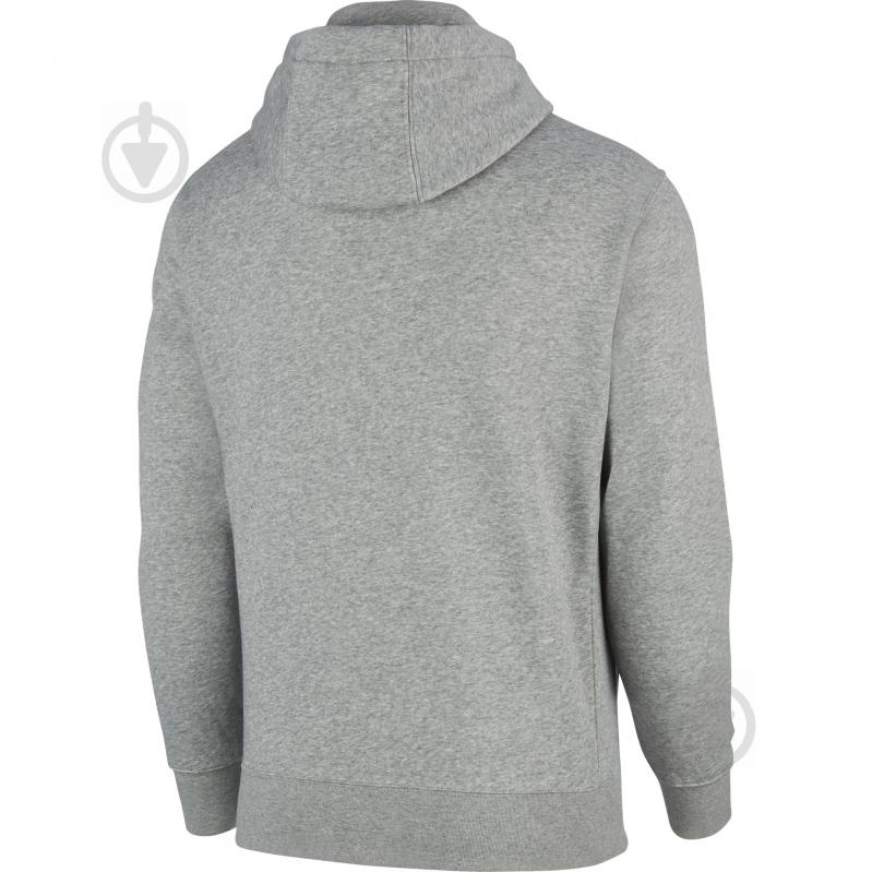 Джемпер Nike M NSW CLUB HOODIE FZ BB BV2645-063 р.3XL серый - фото 2