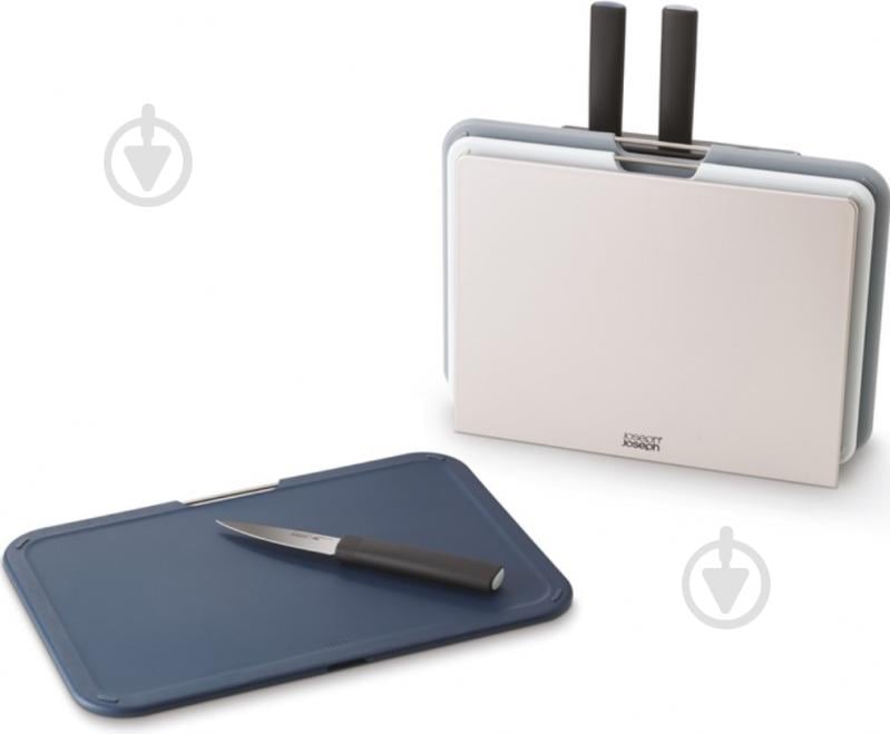 Набір дощок обробних Joseph Joseph Nest Boards з підставкою та ножами 6 предметів 33,3х35,5х10 см (60194) - фото 2 Набір дощок обробних Joseph Joseph Nest Boards з підставкою та ножами 6 предметів 33,3х35,5х10 см (60194) - фото 2