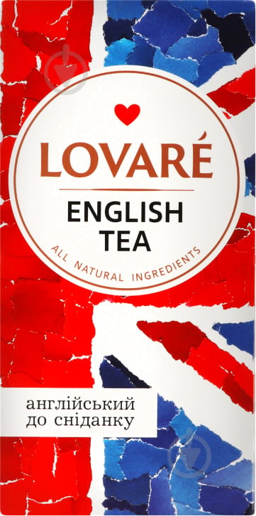Чай Lovare "English tea" пакетований (24x2 г) 24 шт. - фото 1