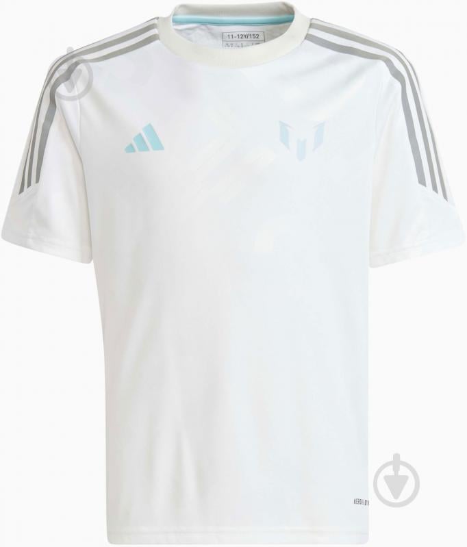 Футболка Adidas Messi Training Junior IJ4941 р.152 белый - фото 1