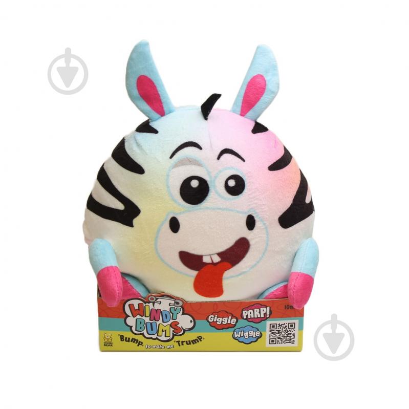 Игрушка мягкая интерактивная Windy Bums Зебра 987 - фото 1