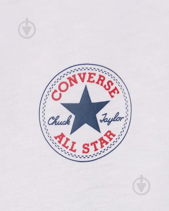 Футболка Converse MINI CHUCK PATCH TEE 10026565-A01 р.L білий - фото 4