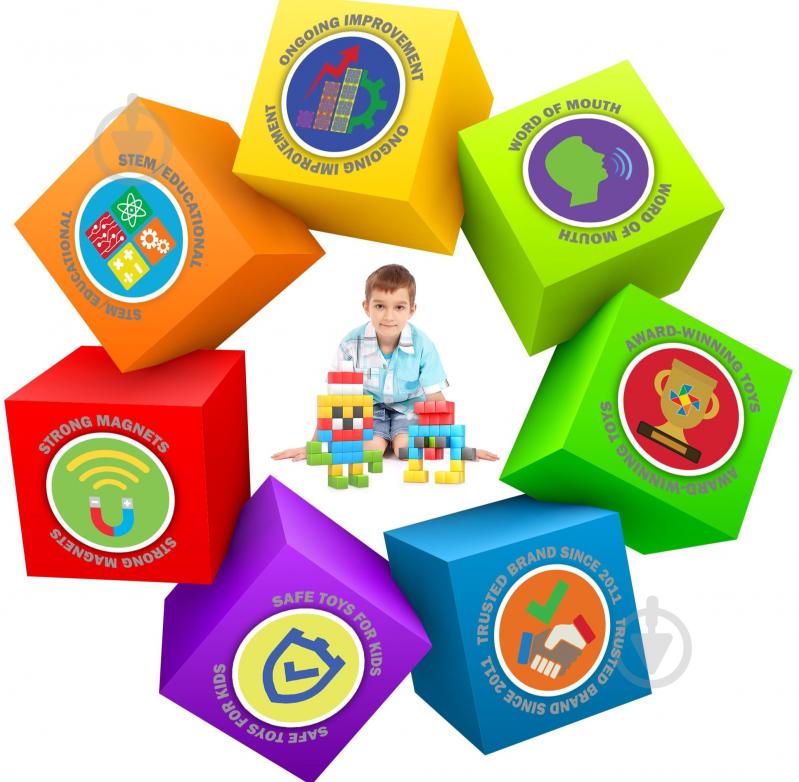 Конструктор PICASSO TILES 50 деталей PMC50 - фото 1