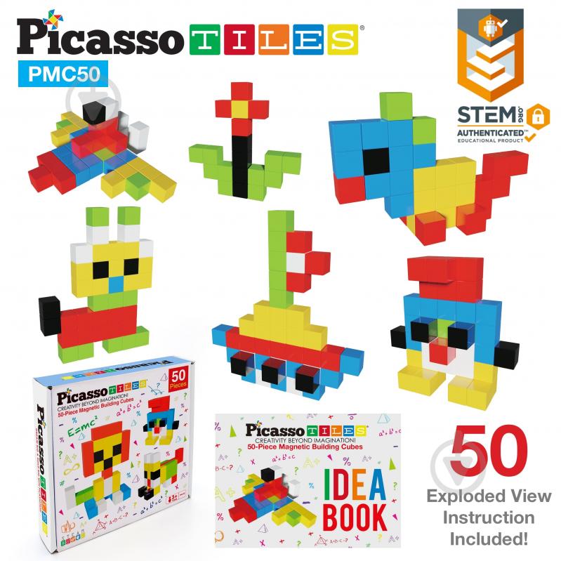 Конструктор PICASSO TILES 50 деталей PMC50 - фото 5