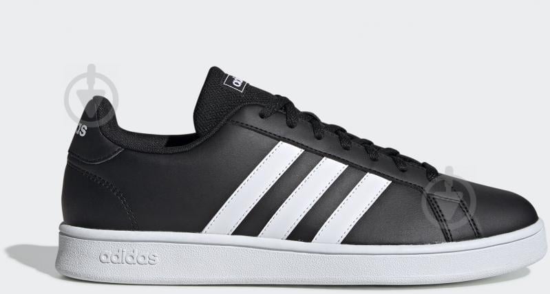 Кроссовки мужские зимние Adidas GRAND COURT BASE EE7900 р.45 1/3 черные - фото 1