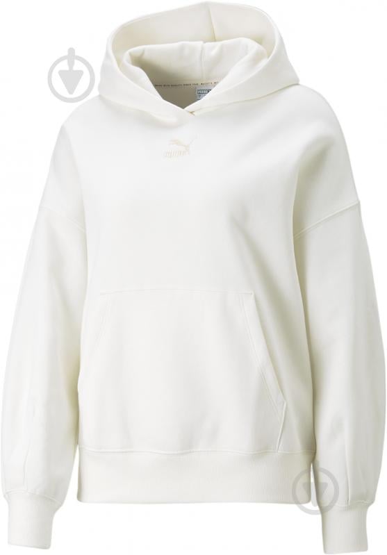 Джемпер Puma CLASSICS OVERSIZED HOODIE FL 67174999 р.XS белый - фото 1